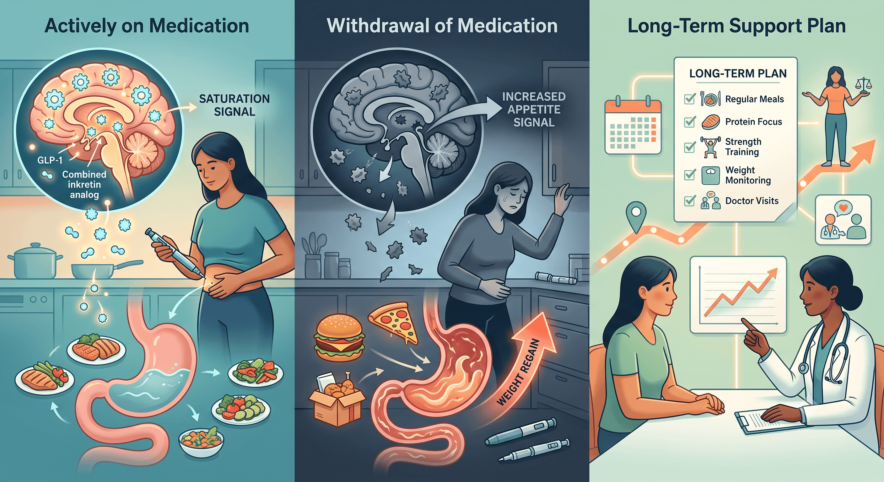 What Happens After You Stop Weight-Loss Medications